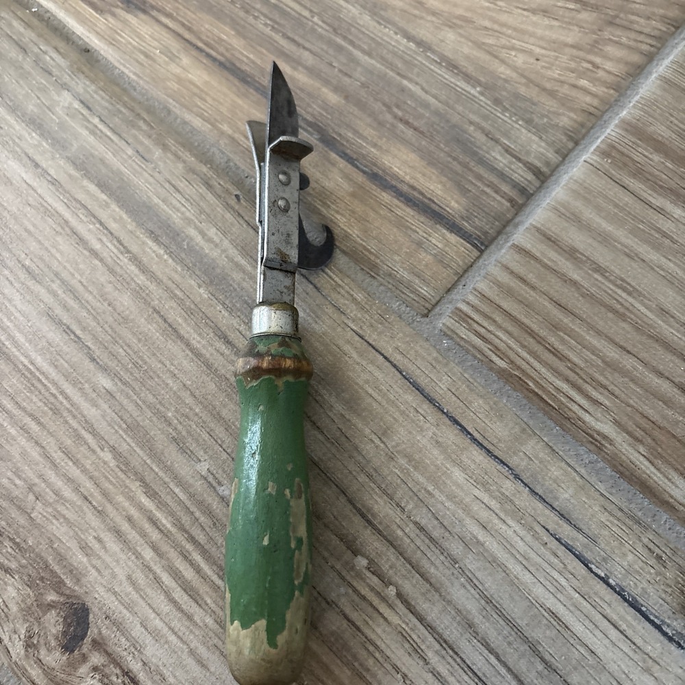 Acme Can/Bottle Opener with Wooden Handle Made‎ in USA (Vintage/Antique)